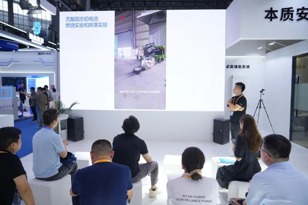 Intrinsic Safety | RuiNeng 40 Solid State OPzV Battery Energy Storage Cabinet Honor Debuts at EESA Energy Storage Exhibition