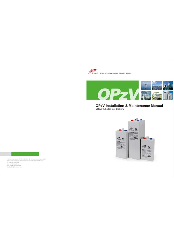 OPzV Installation&Maitenance Manual