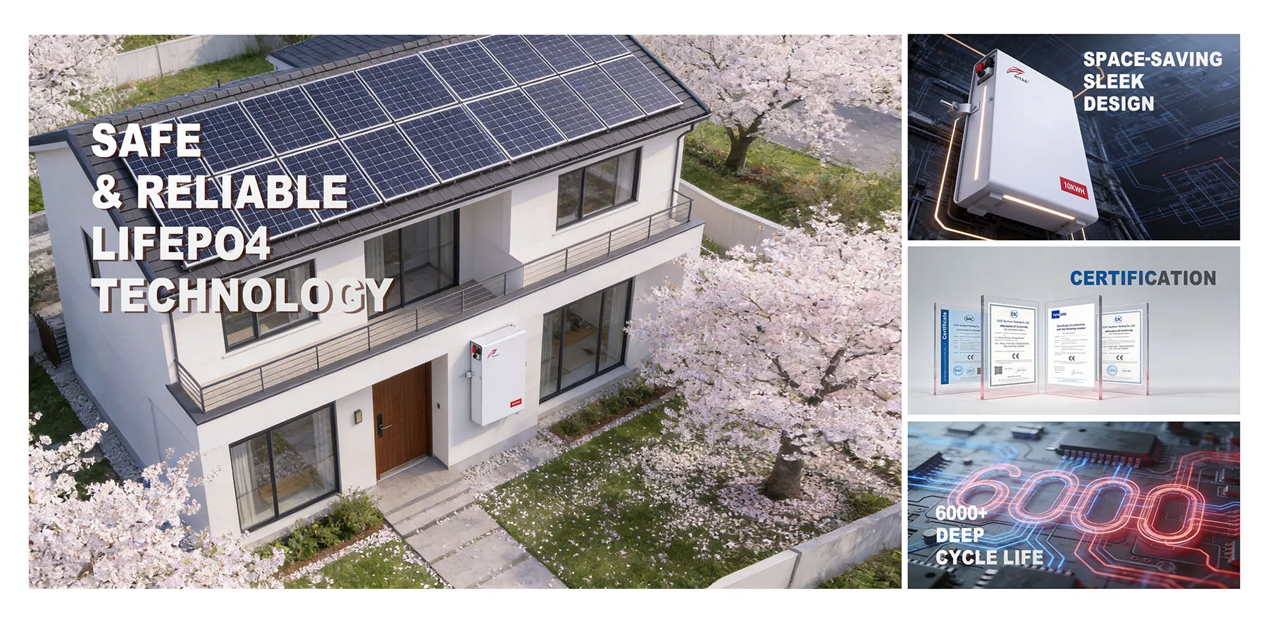 Ritar Wall-Mounted Lithium Batteries: The Smart Choice for Sustainable Home Energy.