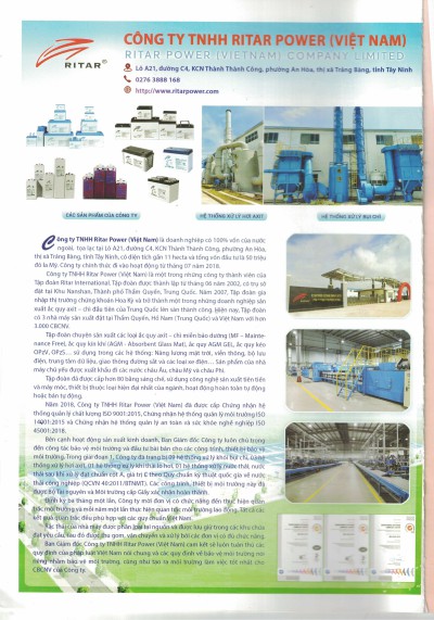 Environmental Protection of Ritar Vietnam Factory Won Recognition(图2)
